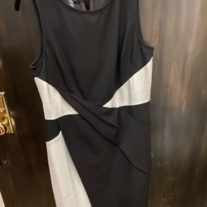 NWT INC black and white dress